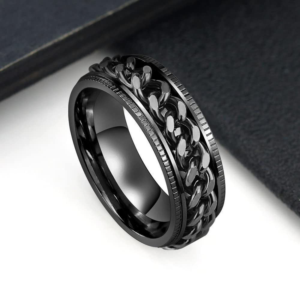 Versatile Black Spinner Ring image 0