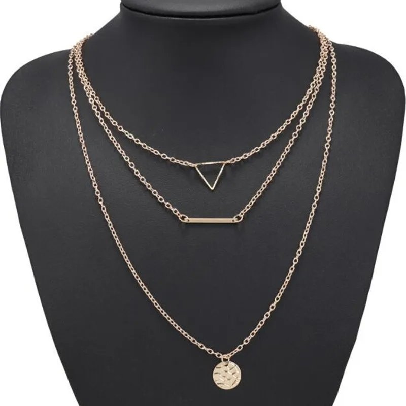 Stunning Gold-Plated Layered Necklace For Women/Girl's image 2