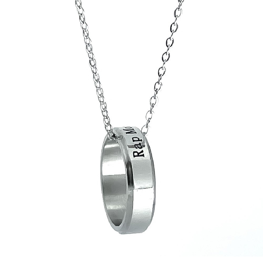 Silver-Plated BTS Kpop RAP-MASTER Chain Pendant image 3