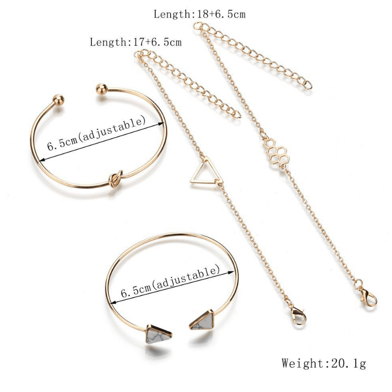 Multi Layered Korean Bracelet (Silver) image 1