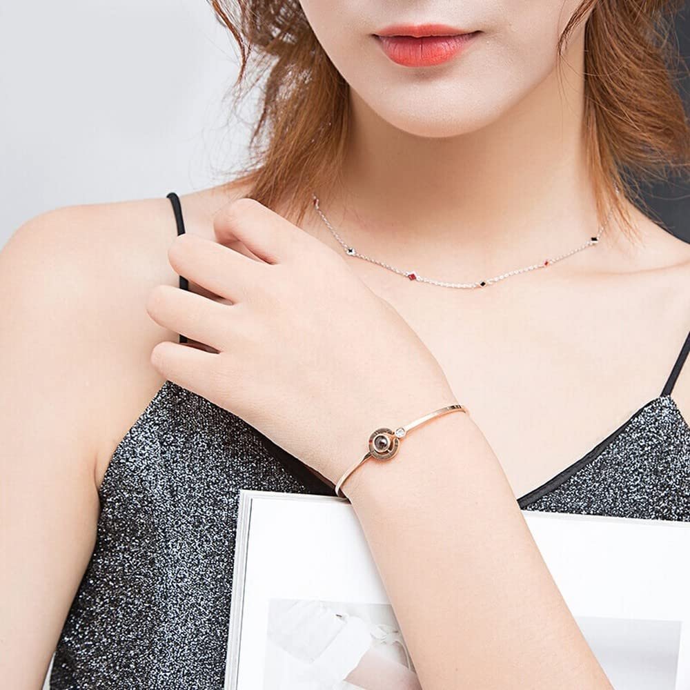 100 Languages of Love Rose Gold Bracelet image 1