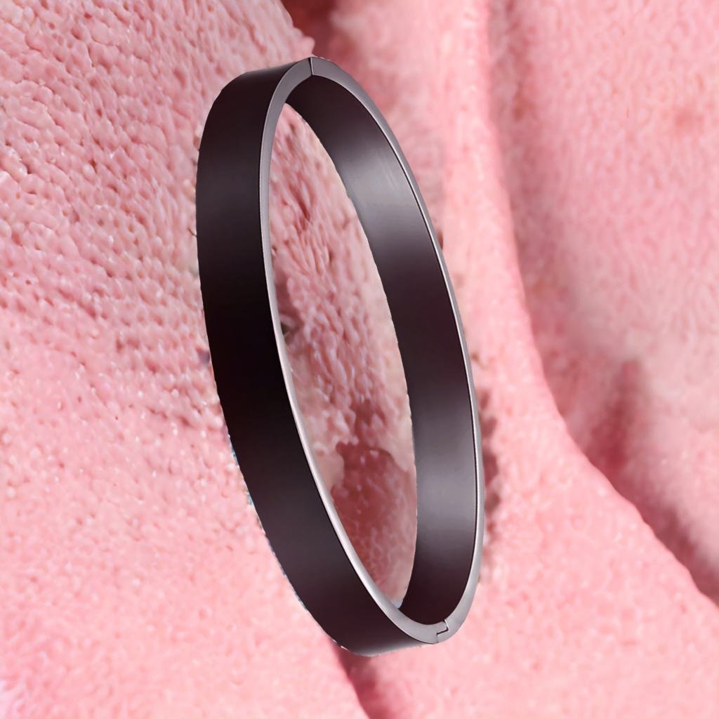 Men's Black Kada Bracelet image 1