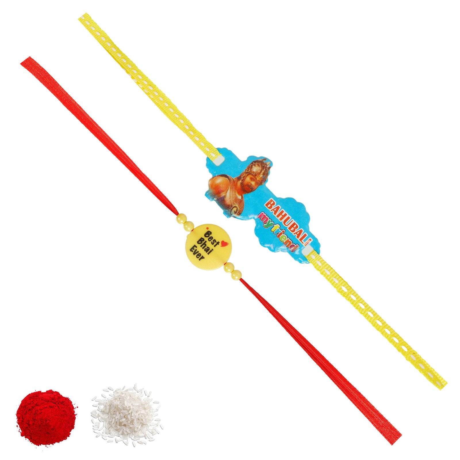 Combo of 2 Bahubali & Best Bhai Kids Rakhi image 3