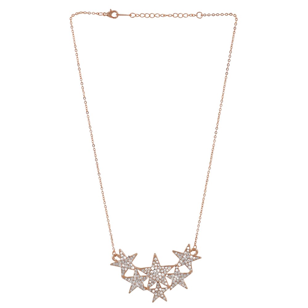 Gold-Tone Crystal Star Pendant Necklace image 2