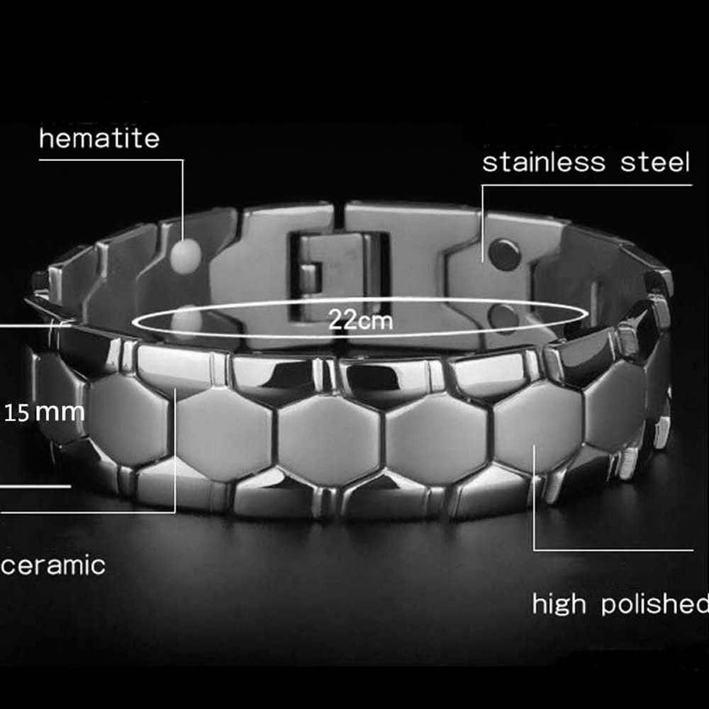 Black Matte Bio-magnetic Bracelet image 2