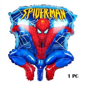 Spiderman Cartoon Theme Birthday Party Decoration Foil Balloons for Kids (Pack of 5)