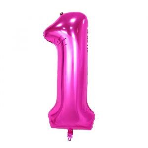 5 PCs First Birthday Girl Shower Foil Balloon Set for Birthday Party Decoration