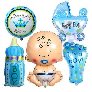 Its a Boy Birthday Party Foil Balloon Set (Pack of 5)