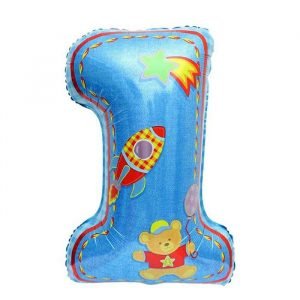 1st Birthday Boy Baby Shower with Number 1 Foil Balloons Set Combo (Pack of 5)