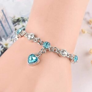 Blue Stone Silver Bracelet