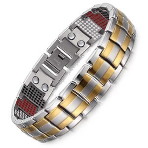 Gold & Silver Bio-magnetic Bracelet