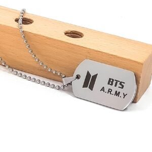 Silver-Plated BTS ARMY Necklace for Men and Women