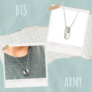 Silver-Plated BTS Kpop JIMIN Chain Pendant for Men and Women