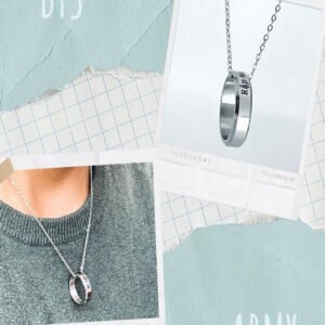 Silver-Plated BTS Kpop RAP-MASTER Chain Pendant