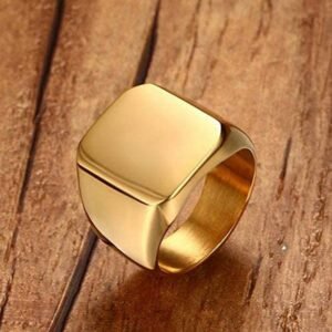 Classic Gold-Plated Band Finger Ring