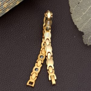 Adjustable Gold Plated Titanium Metal Bio Bracelet