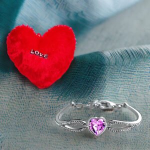 Valentine’s Day Combo Set Heart Bracelet with Heart Pillow