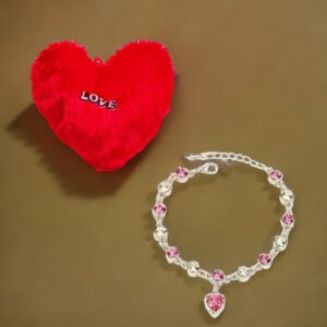 Valentine’s Day Combo Set Heart Bracelet with Heart Pillow