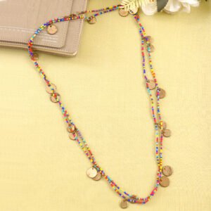 Gold-Plated Two Layered Coin Necklace